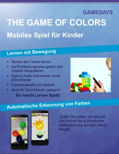 Game of Colors Augmented-Reality-Lernspiel für Kinder