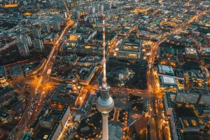 Berlin bei Nacht mit dem Berliner Fernsehturm